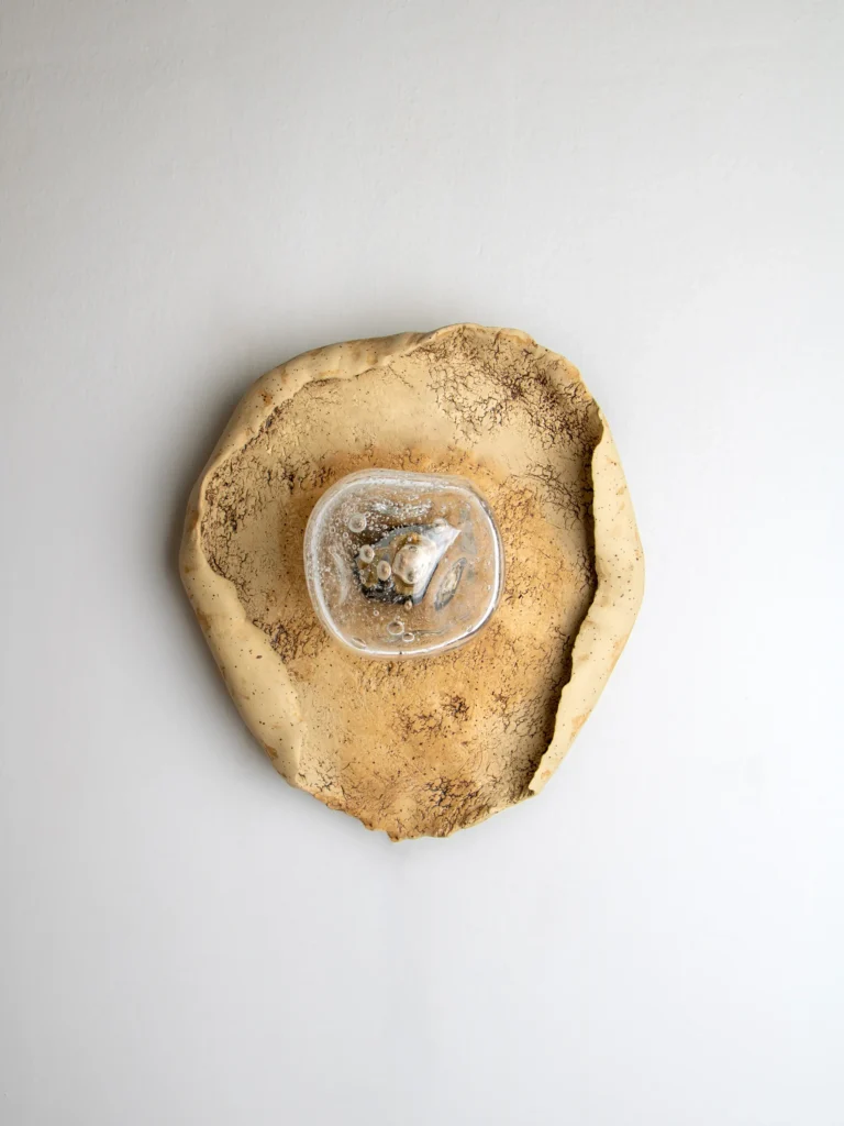 Asea No. 41 Wall Sconce in Stoneware and Blown Glass — 2
