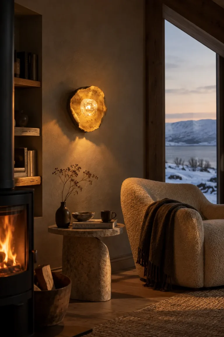 Asea No. 41 Wall Sconce in Stoneware and Blown Glass — 10