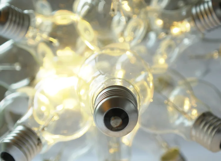 "Spare" Table Lamp in Ultraclear Glass and Metal — 16