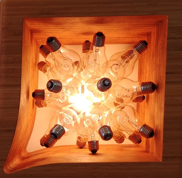 "Spare" Table Lamp in Ultraclear Glass and Metal — 14