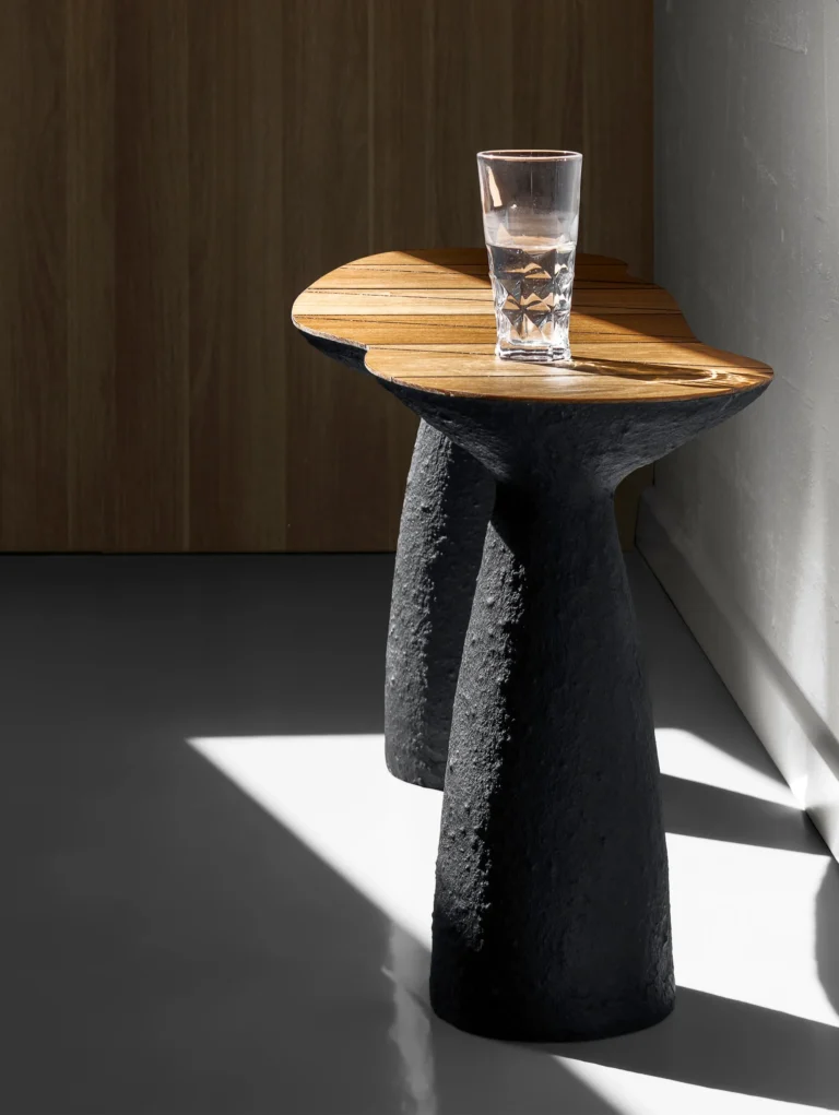 Sculptural Oak Bench – Brutalist And Wabi-sabi Minimalist Seating — 3