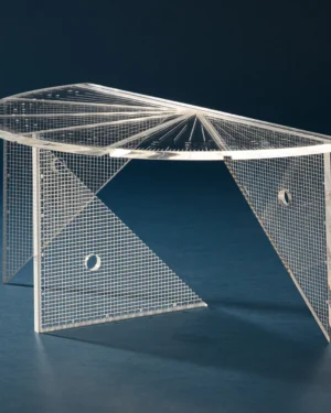 Angle C Side Table in Acrylic