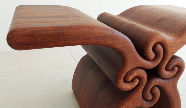 Grip-C Coffee Table in Caramelized Bamboo — 5
