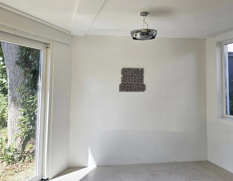 “showsomeballs” Wall Mounted Heavy Metal Sculpture. — 9