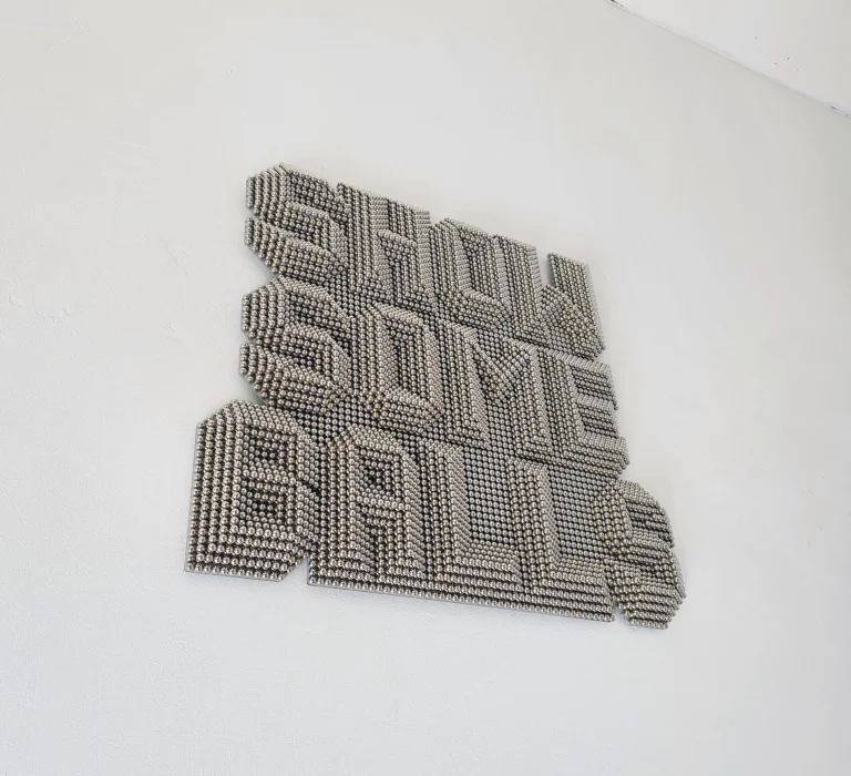 “showsomeballs” Wall Mounted Heavy Metal Sculpture. — 12