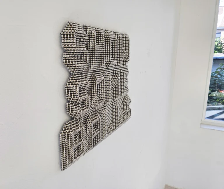 “showsomeballs” Wall Mounted Heavy Metal Sculpture. — 14