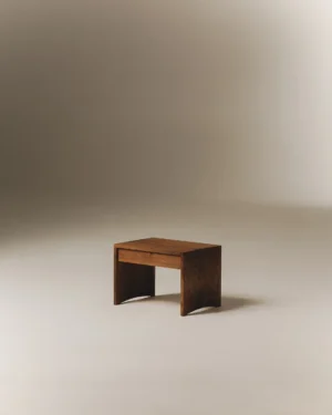 Axel Drawer Nightstand in Chestnut Wood