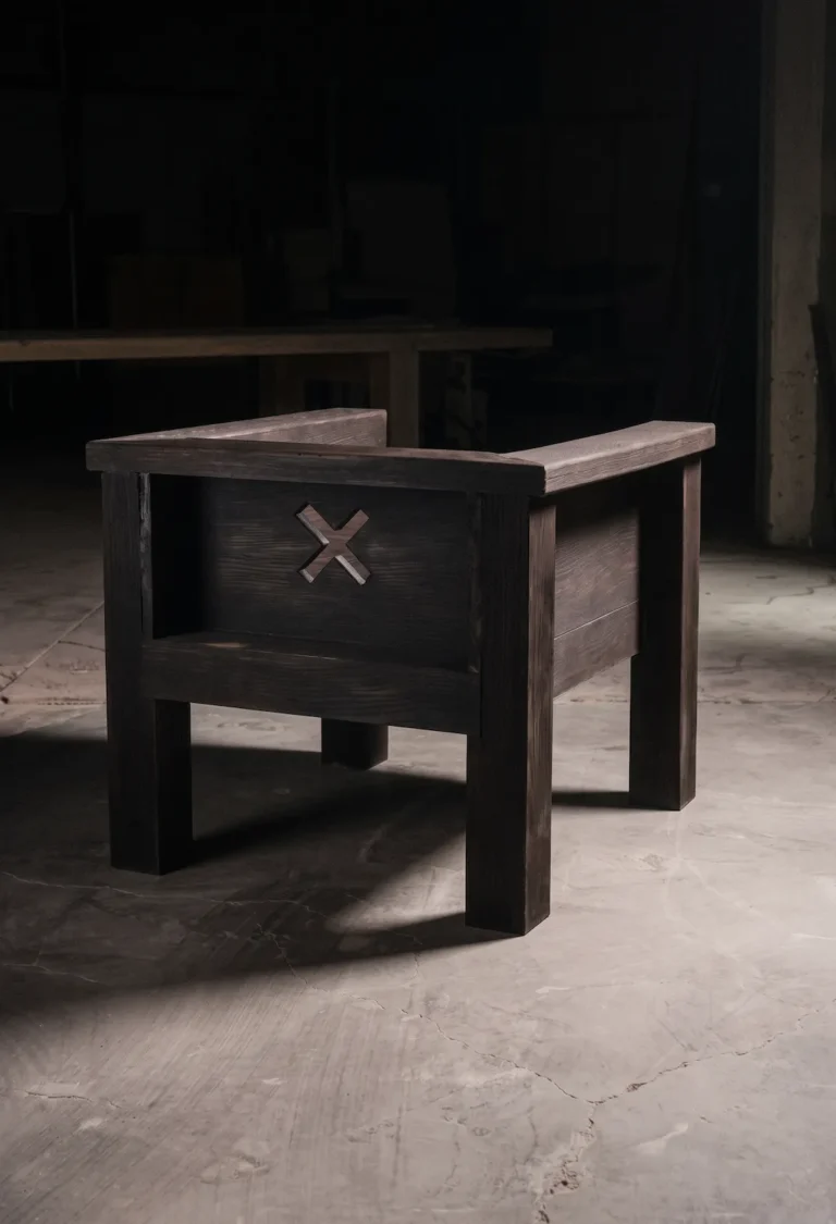 Tephra Lounge Chair In Leather And Oak — 2