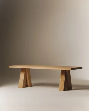 Hug Dining Table in Solid Chestnut