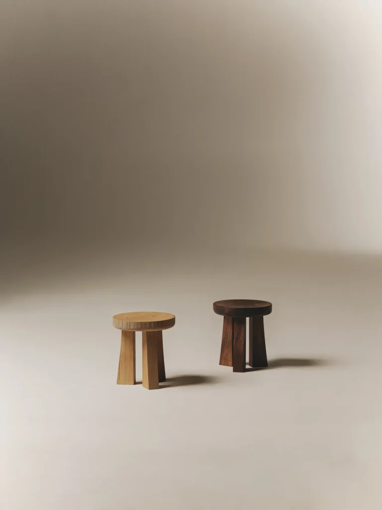 Totem Stool Walnut — 2