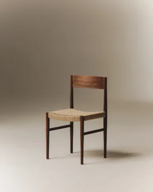 Walnut With Papercord Fina Chair