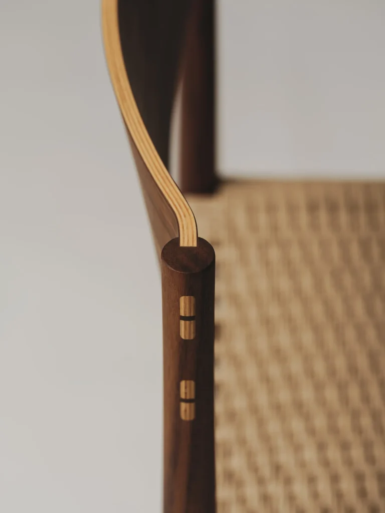 Walnut With Papercord Fina Chair — 6
