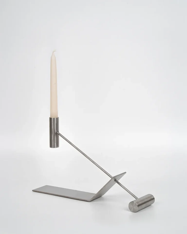 Pivot Candle Holder Stainless Steel — 2