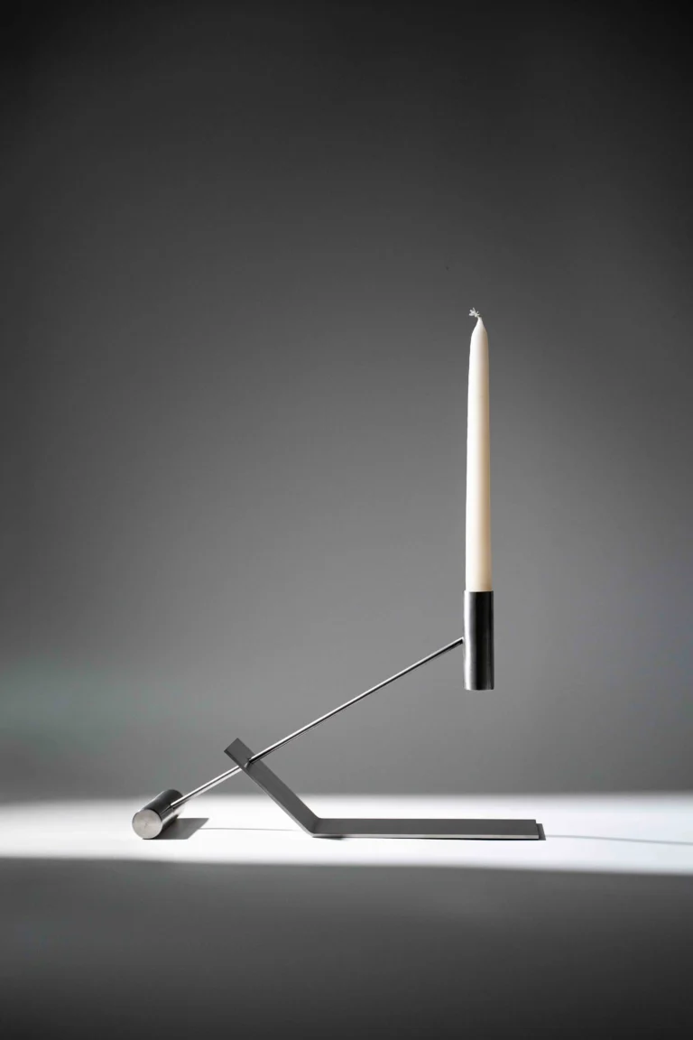 Pivot Candle Holder Stainless Steel — 3