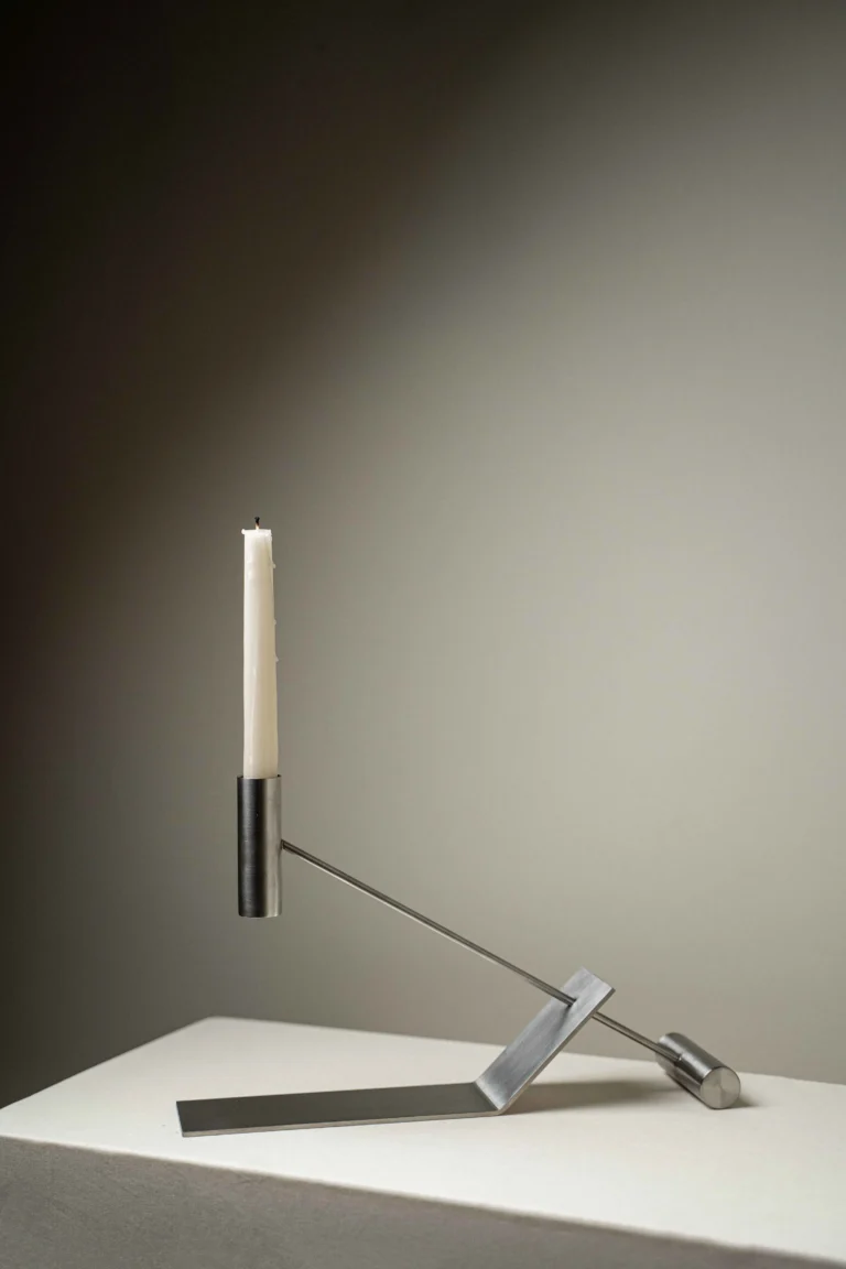 Pivot Candle Holder Stainless Steel — 5