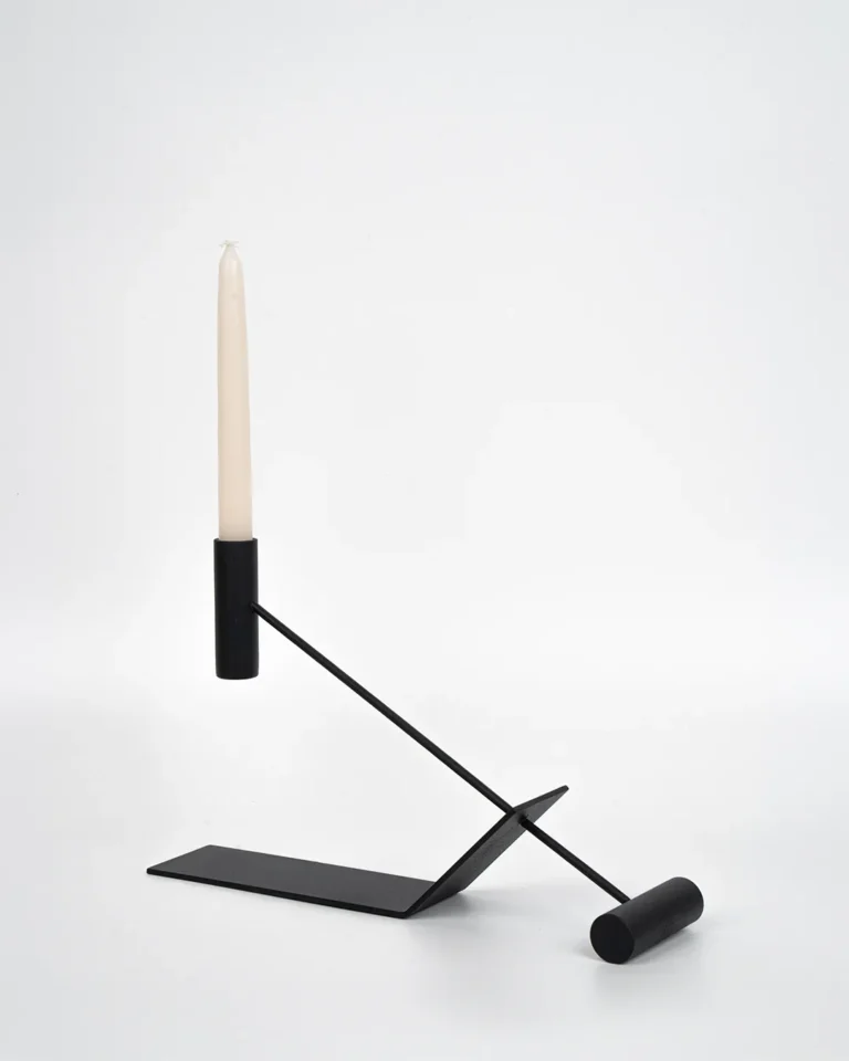Pivot Candle Holder Black — 2