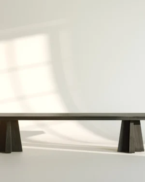 Bench In Oak And Stained Ash