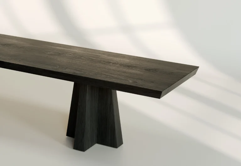 Bench In Oak And Stained Ash — 2