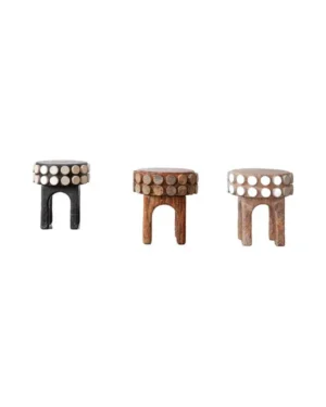 Beige And Brown Side Tables