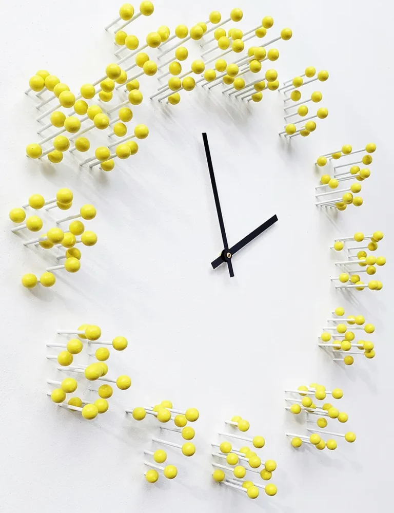 "mocap" Illusionistic Wall Clock White/yellow — 11