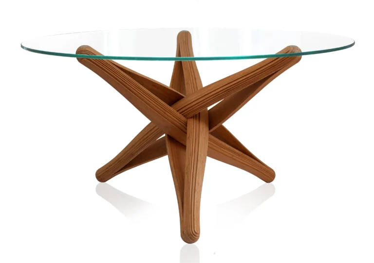 Lock-D Dining Table in Caramel Bamboo — 2