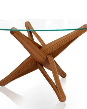 Lock-D Dining Table in Caramel Bamboo