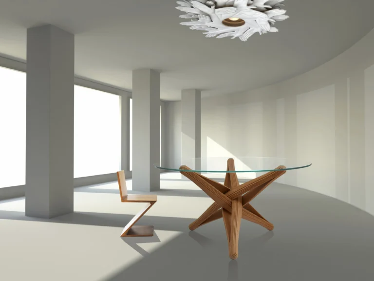 Lock-D Dining Table in Caramel Bamboo — 7