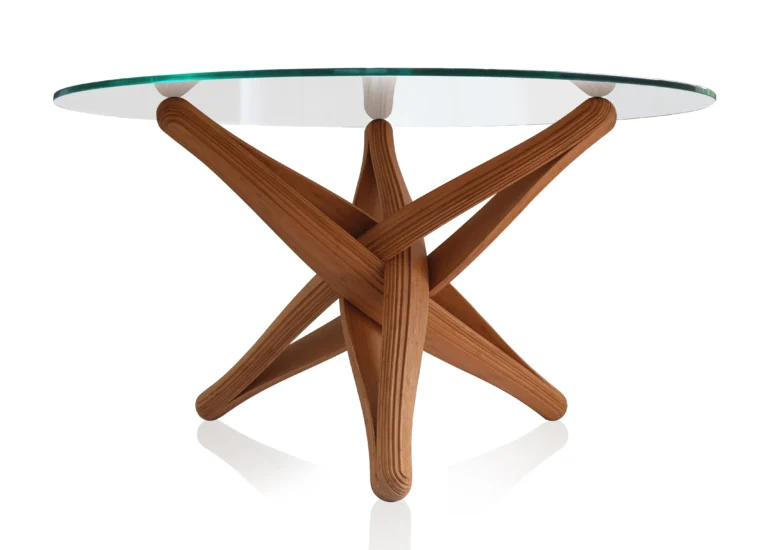 Lock-D Dining Table in Caramel Bamboo — 8