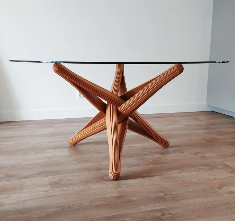 Lock-D Dining Table in Caramel Bamboo — 9