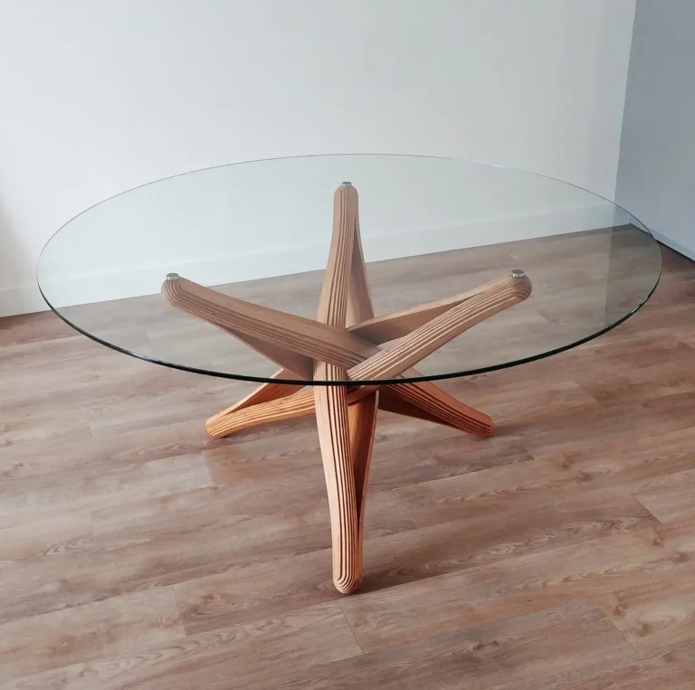 Lock-D Dining Table in Caramel Bamboo — 10