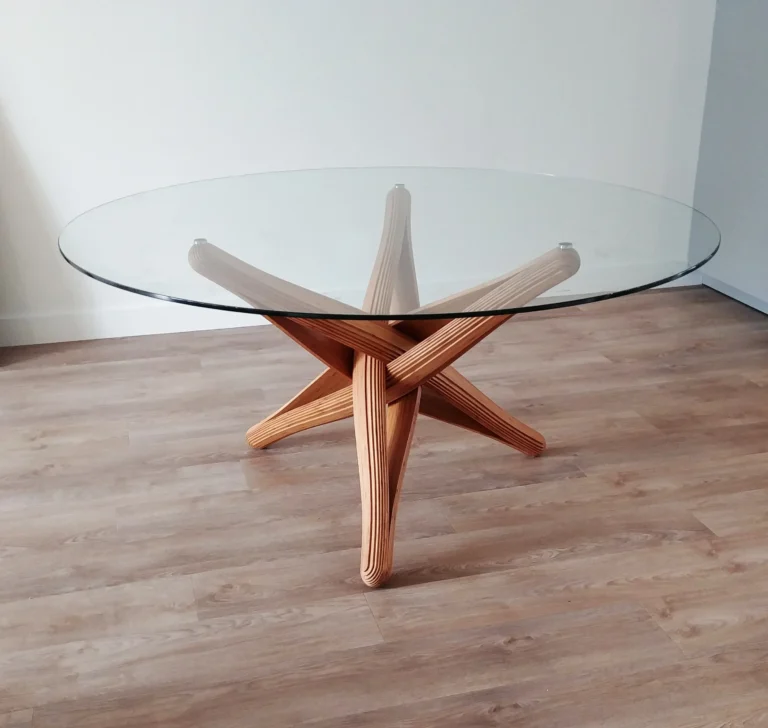 Lock-D Dining Table in Caramel Bamboo — 6