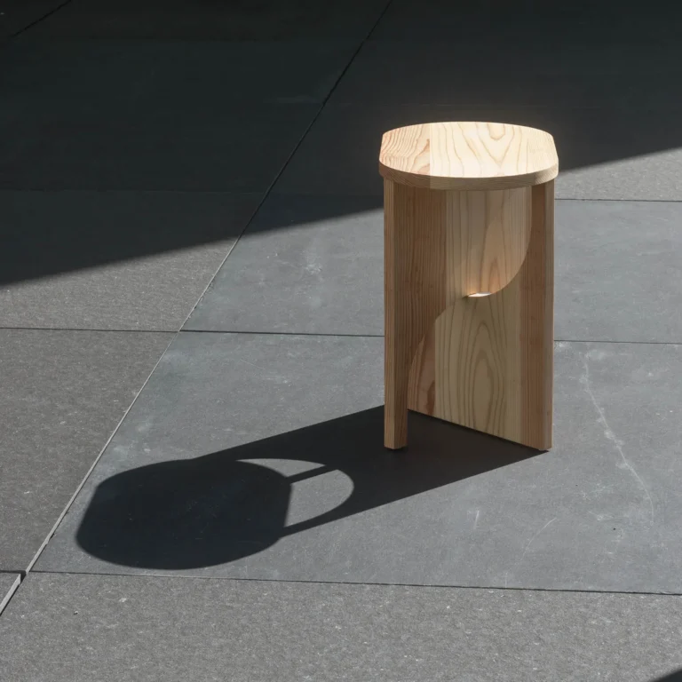 Milano Side Table in Nagara Cedar — 3