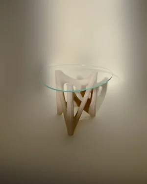 Dendria Coffee Table In Biopolymer And Glass