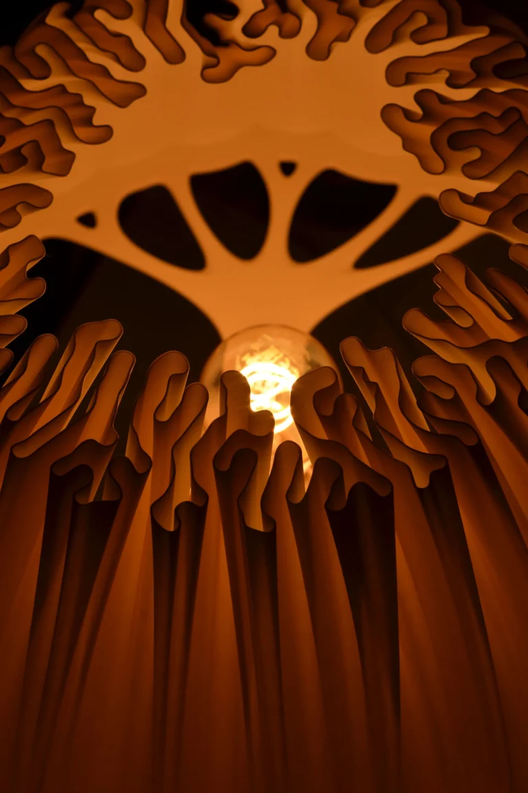 M 2 Table Lamp In Bio Polymer And Sand — 9