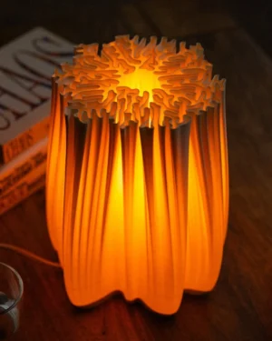 S X 1 Table Lamp In Ivory White Bio Polymer