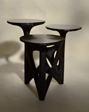 Dendria Side Table In Biopolymer And Stainless Steel