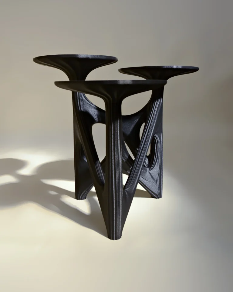 Dendria Side Table In Biopolymer And Stainless Steel — 3